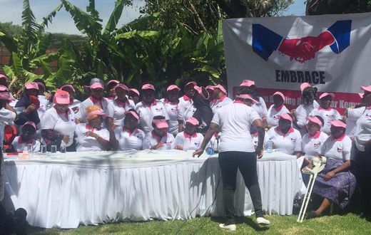 Kenyan women politicians during the launch of Embrace - Women Building Bridges for Kenya (Twitter)