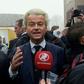 Dutch far-right Freedom Party leader (Partij Voor De Vrijheid - PVV) Geert Wilders (C) speaks to journalists as he officially launches his parliamentary election campaign in Spijkenisse on February 18, 2017