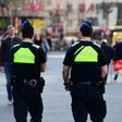 Policemen patrol in the Belgian city of Antwerp on March 23, 2017