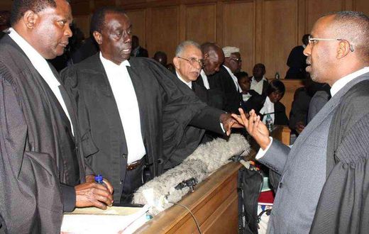 Lawyer Ahmedinasir Abdullahi when he appeared in court