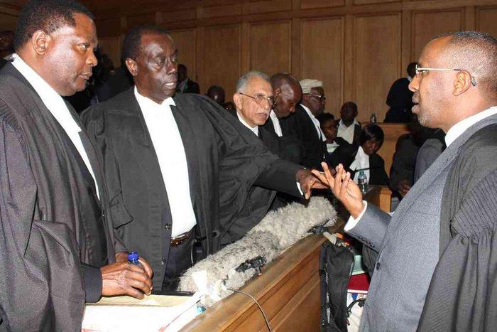 Lawyer Ahmedinasir Abdullahi when he appeared in court