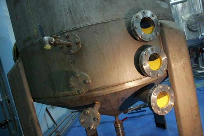 Machines use yellow cake to produce uranium hexafluoride (UF6) at a nuclear plant in Iran