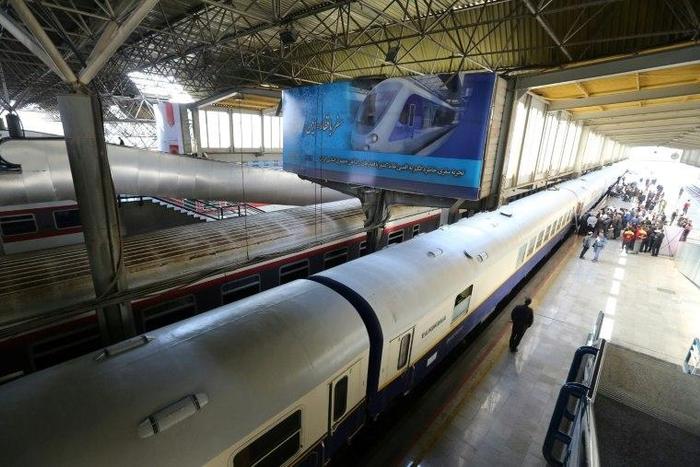 A general view of Tehran train station in the Iranian capital on October 27, 2014