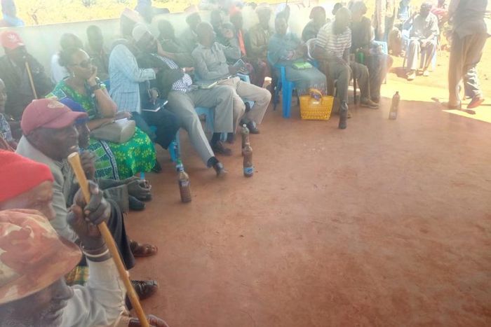 Marsabit leaders served with muddy water during meeting