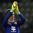 Torino's midfielder Joe Hart reacts after the Italian Serie A football match against Inter Milan on March 18, 2017