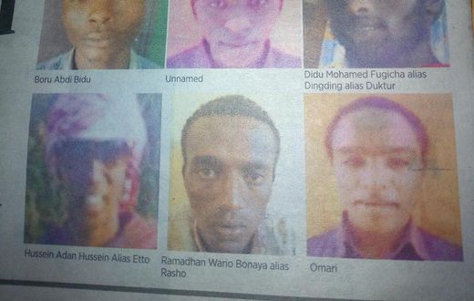 Suspects in the Dusit attack