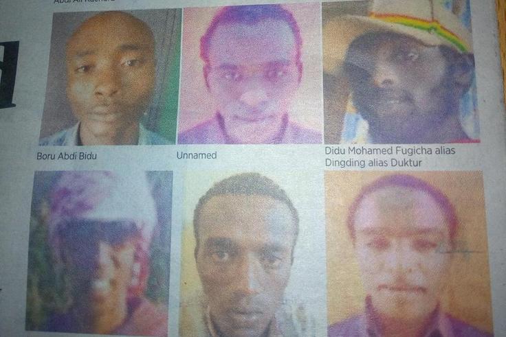 Suspects in the Dusit attack