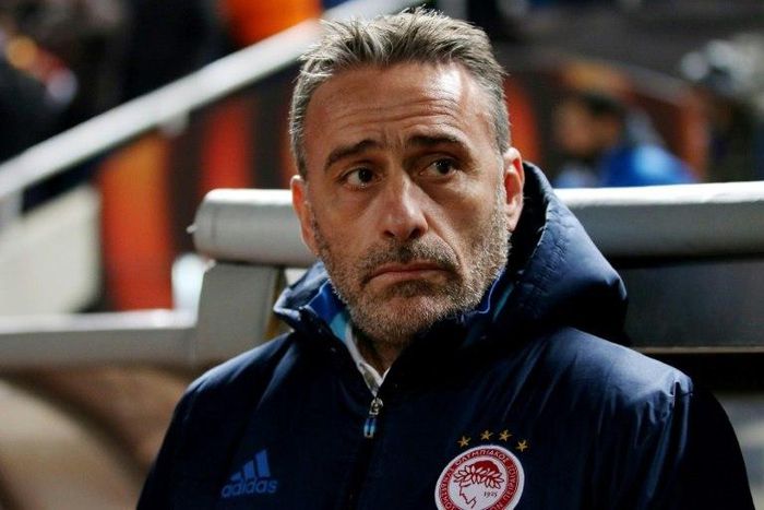 Coach Paulo Bento, pictured in 2016, lasted only seven months with Olympiakos, who dropped out early in the Champions League but are still alive in the Europa League