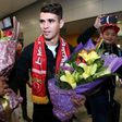 Brazilian midfielder Oscar arrives at Shanghai Pudong International Airport, on January 2, 2017
