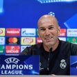 Real Madrid's French coach Zinedine Zidane attends a press conference at Valdebebas Sport City in Madrid on May 30, 2017 during the Media Day prior to the UEFA Champions League football match final Juventus vs Real Madrid