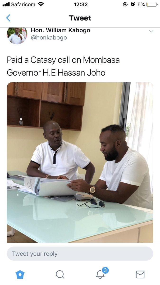 Screenshot of Kabogo's spelling error (Twitter)