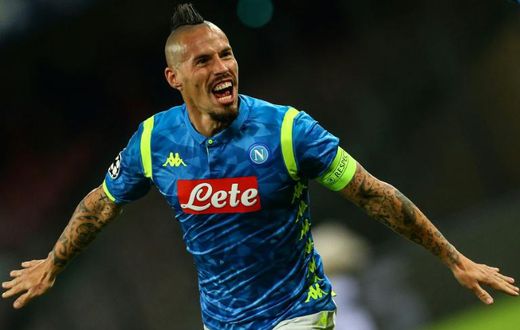 Napoli midfielder Marek Hamsik has scored a club record 121 goals in 12 years.