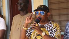 Nairobi Governor Mike Sonko during a recent visit to Turkana County (Twitter)