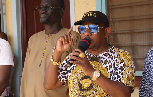 Nairobi Governor Mike Sonko during a recent visit to Turkana County (Twitter)