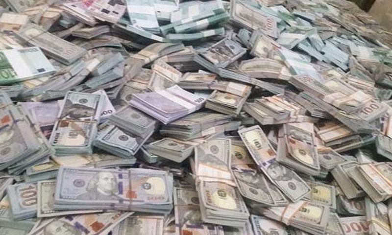 A file image of fake currency