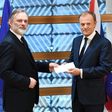 Britain's ambassador to the EU Tim Barrow handed the letter formally triggering Brexit to EU President Donald Tusk in Brussels