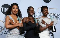 L-R: Angela Basset, Lupita Nyong’o and Danai Gurira (Instagram)