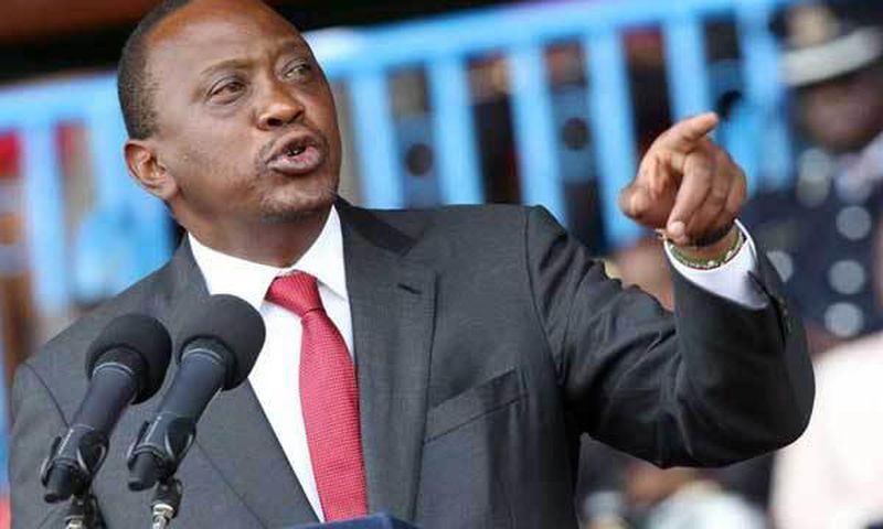 President Uhuru Kenyatta above has said that Raila Odinga has no clear agenda for the country and he has always championed propaganda throughout his political career.