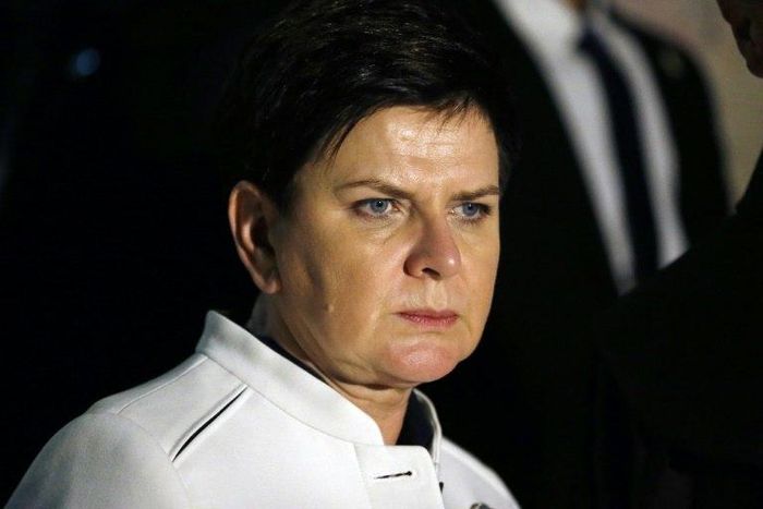 Beata Szydlo's car crashed into a tree after it was hit by a 21-year-old's Fiat 600 on Friday night