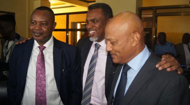 DCI boss George Kinoti (L) with DPP Noordin Haji (C) and EACC CEO Twalib Mbarak during a past event. No more surprise raids by EACC - Court of Appeal judges Roselyn Nambuye, Sankale Kantai rule