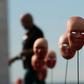 A protest against political corruption scandals in Brazil on Tuesday placed 595 masks -- one for President Michel Temer and each legislator accused -- in front of Congress