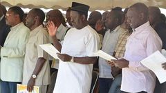 Moses Wetangula, Anyang Nyongo, Raila Odinga and DP Ruto