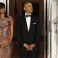 FLOTUS shows us just how lucky her husband is as she shows off her ravishing body in a stunning Versace Dress (photos)