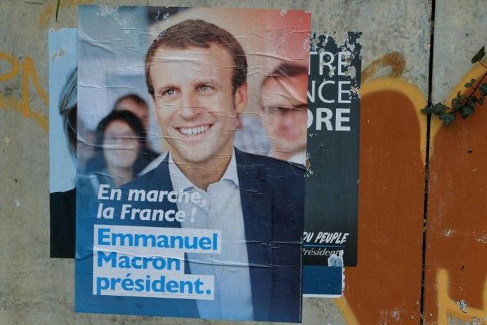 Staunchly pro-Europe Emmanuel Macron, accused Russia of trying to derail his campaign by spreading false rumors through state media