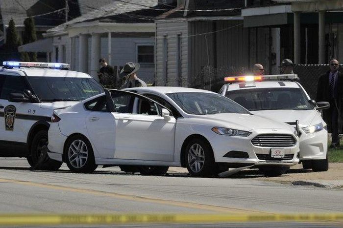 Pennsylvania State Police investigate the scene where Mr. Stephens was found dead on Tuesday.