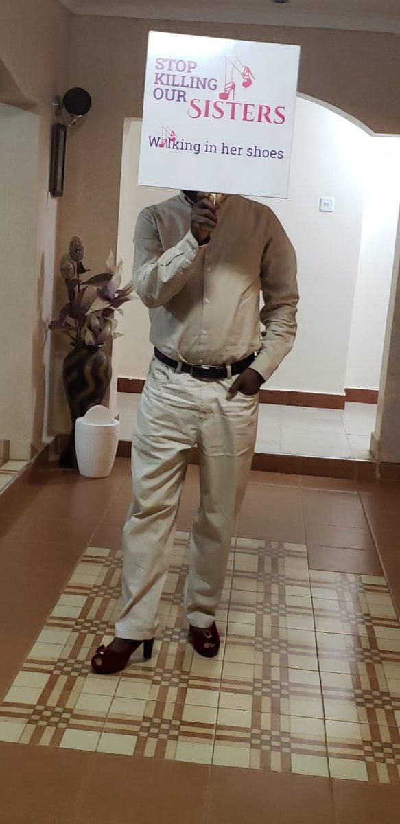 Photo posted on #Walkinginhershoes, an initiative by Kiambu Woman Representative Gathoni wa Muchomba (Twitter)