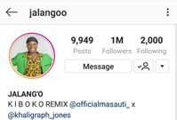 Jalang’os Instagram account