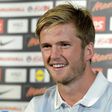 Tottenham's Eric Dier speaks to media during a press conference in August 2016