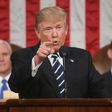 US President Donald Trump addresses Congress in Washington, DC on February 28, 2017