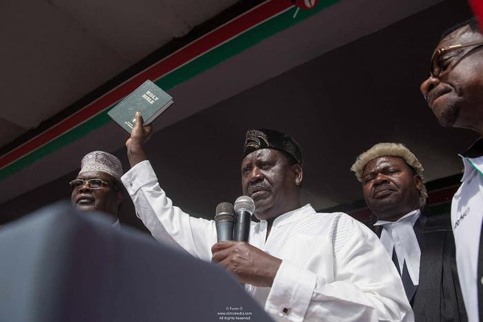How parallel swear-in ceremony caused trouble in Raila's family – Miguna Miguna's new book reveals