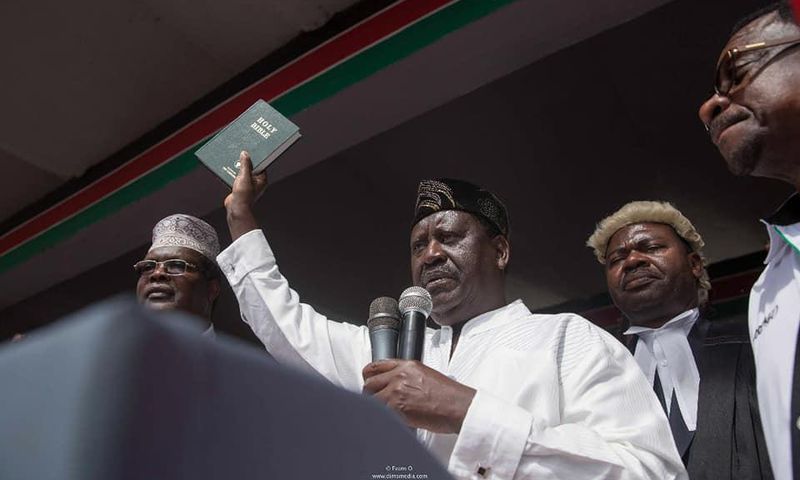 How parallel swear-in ceremony caused trouble in Raila's family – Miguna Miguna's new book reveals