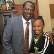 Wendy Waweni with Raila Odinga (Instagram)