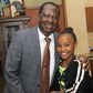 Wendy Waweni with Raila Odinga (Instagram)