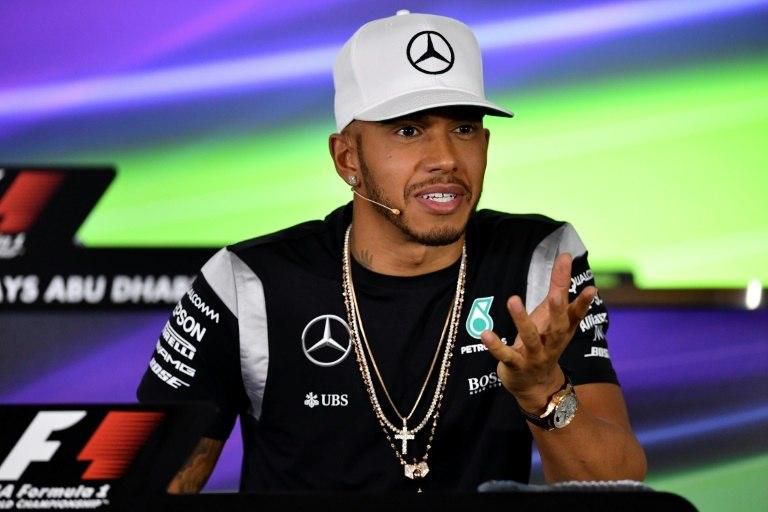 Lewis Hamilton at the drivers' press conference ahead of the Abu Dhabi Grand Prix at the Yas Marina circuit on November 24, 2016
