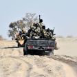 Ten soldiers were slightly injured in the exchanges which broke out late Sunday after a large group of Islamist fighters arrived on motorbikes and cars, a member of the security forces said