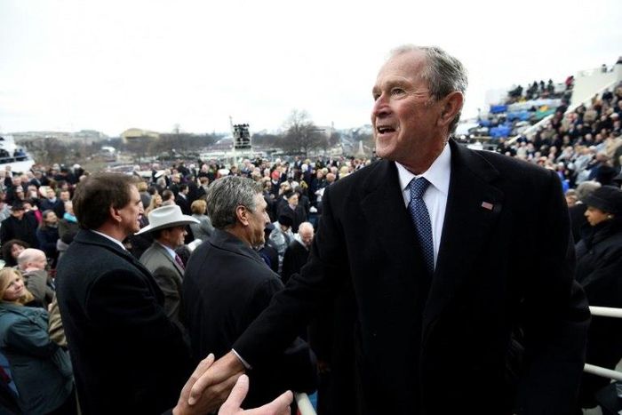 George W. Bush, disagreeing with Donald Trump, says the media are indispensable