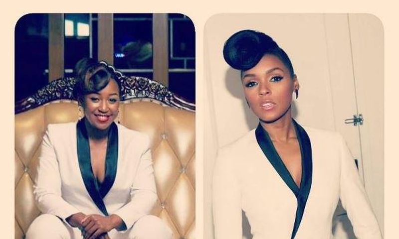 Betty Kyalo rocks white tux like Janella Monae for her birthday.