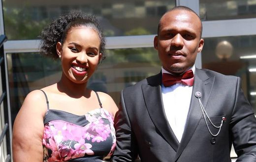Ben Kitili with his Wife Amina Mude (Instagram)