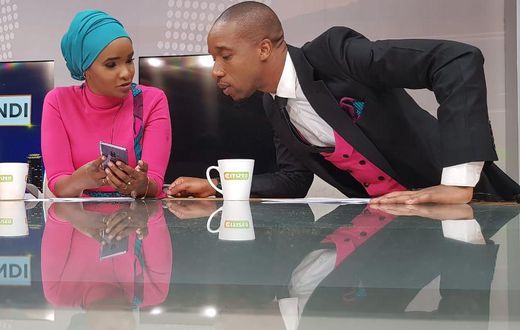 Rashid Abdalla with Lulu Hassan (Instagram)