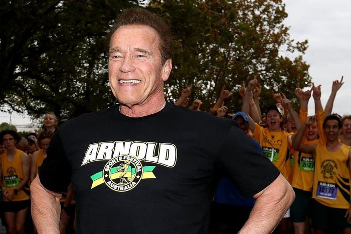 Arnold Schwarzenegger Practiced His Axe Throwing