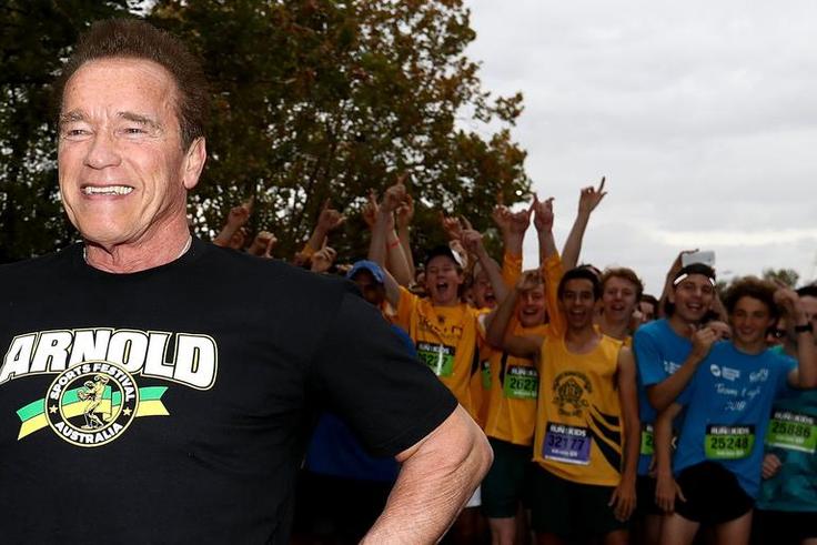 Arnold Schwarzenegger Practiced His Axe Throwing