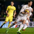 Real Madrid's forward Cristiano Ronaldo runs with the ball after scoring a goal on February 26, 2017