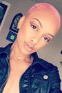 Pink short natural hair (Pinterest)