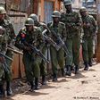 Kenyan Police officers during an operation