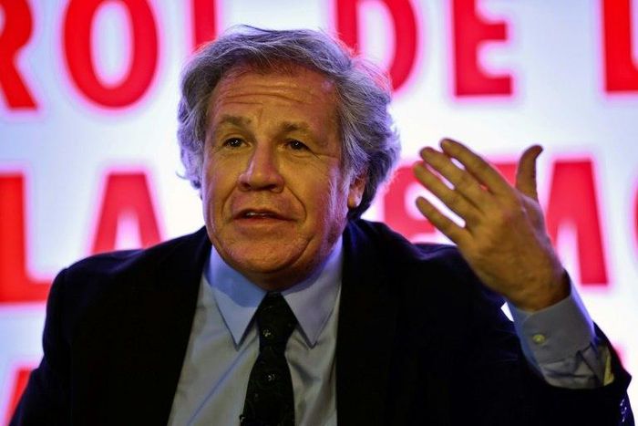 OAS Secretary General Luis Almagro participates in the Democratic Solidarity in Latin America meeting in Mexico City, on March 30, 2017