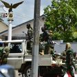 Rebellious soldiers near the entrance of Ivory Coast's army headquarters are demanding the rest of promised back pay